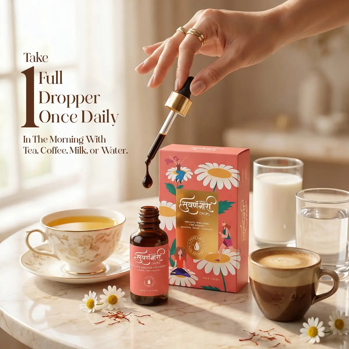 Vasu Swarna Naari Drops (50ml) + Super Gummies (30 Gummies) Combo Pack