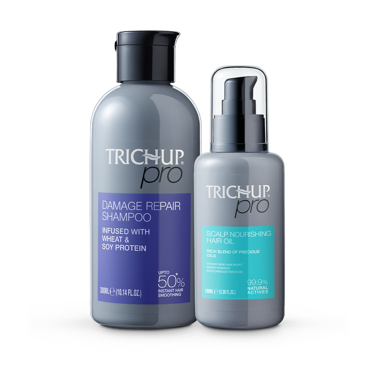 Trichup Pro Scalp Nourishing Hair Oil 100ml & Damage Repair Shampoo 300ml Combo