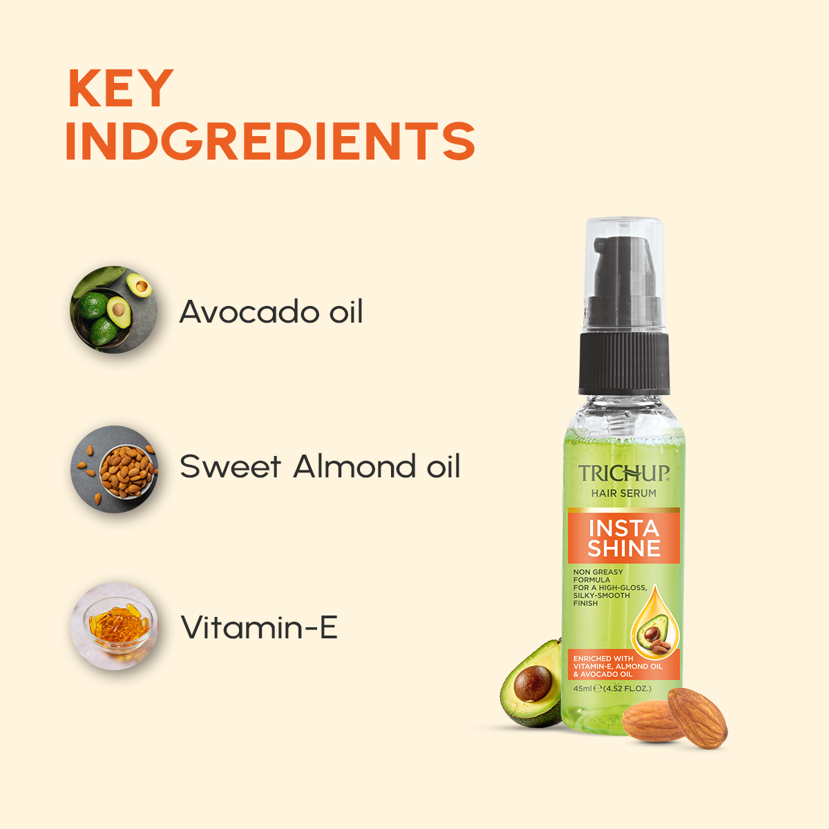 Trichup Hair Serum Insta Shine 45 ml