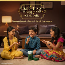 Load image into Gallery viewer, Vasu Super Gummies For Kids – Supports Immunity, Energy & Overall Development – Natural Strawberry (60 Gummies) – Made with Kesar, Moringa, Brahmi & Shankhpushpi