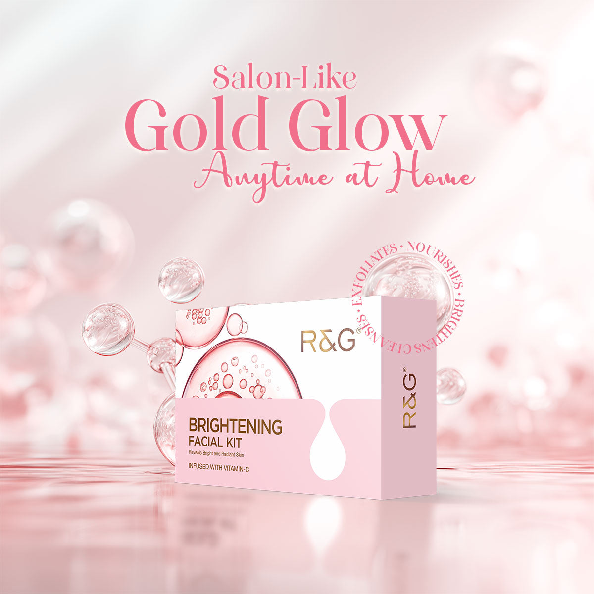 R&G Skin Brightening Mini Facial Kit with Vitamin C - 40ml