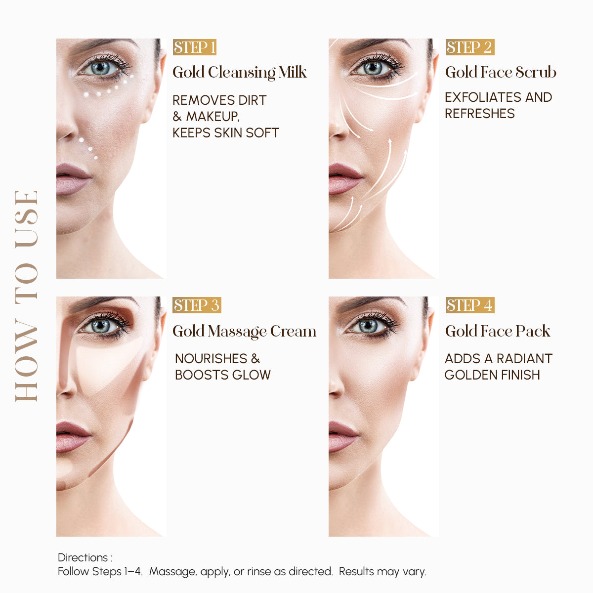 R&G Gold Mini Facial Kit with 24K Gold - 40ml