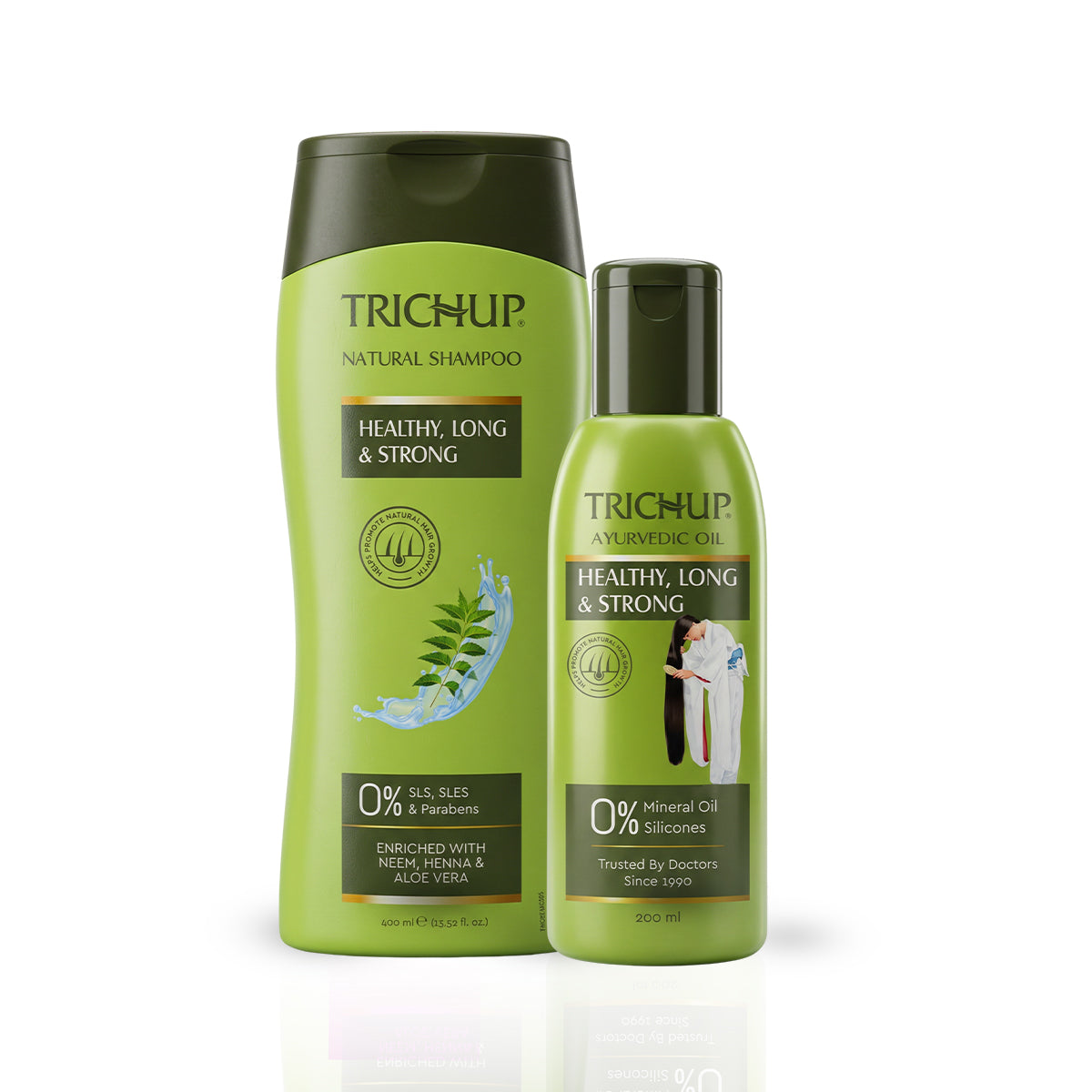 Trichup Healthy Long & Strong Oil 200ml & Shampoo 400ml
