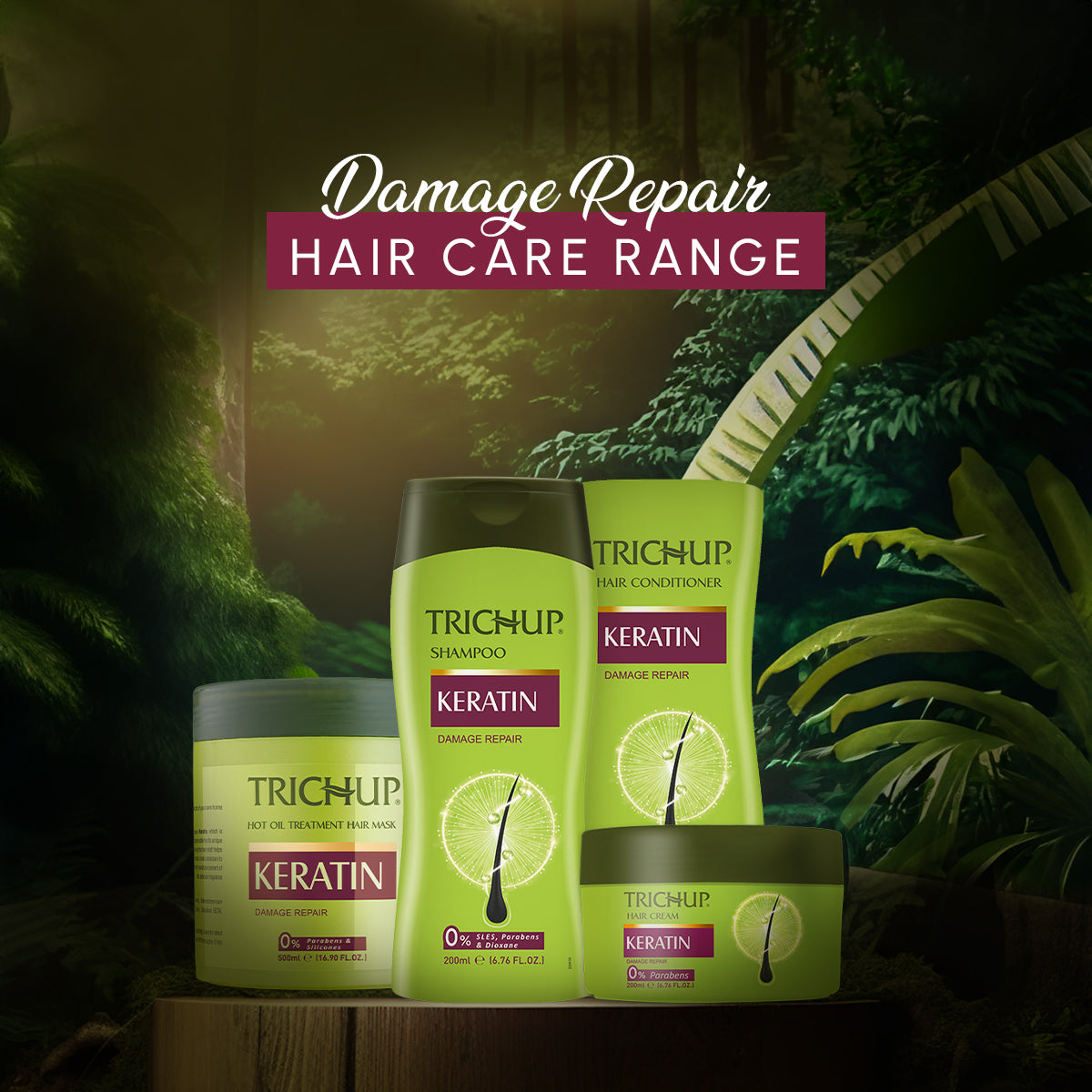 Trichup Keratin Hair Shampoo & Conditioner Combo