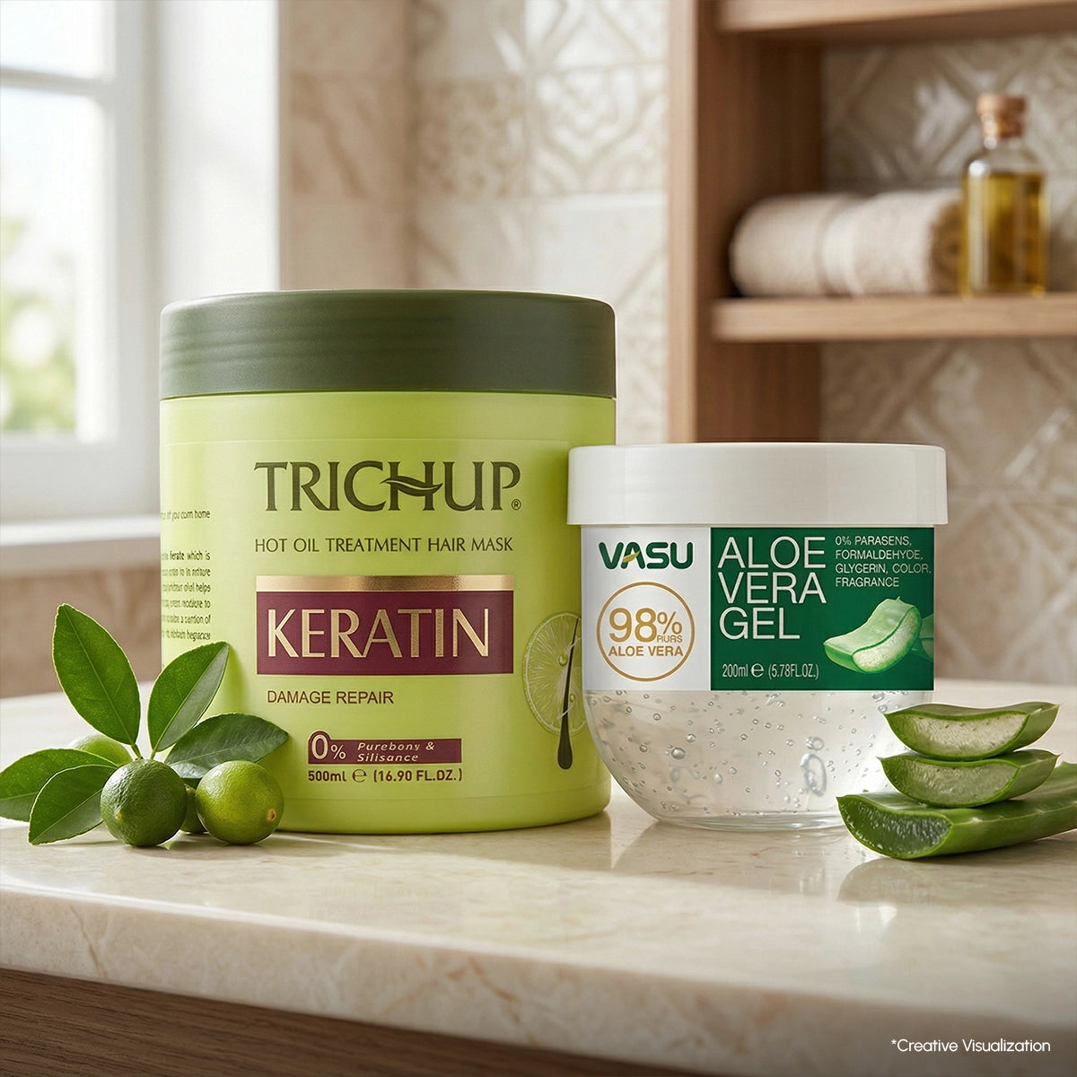 Trichup Keratin Hair Mask with Aloe Vera Gel
