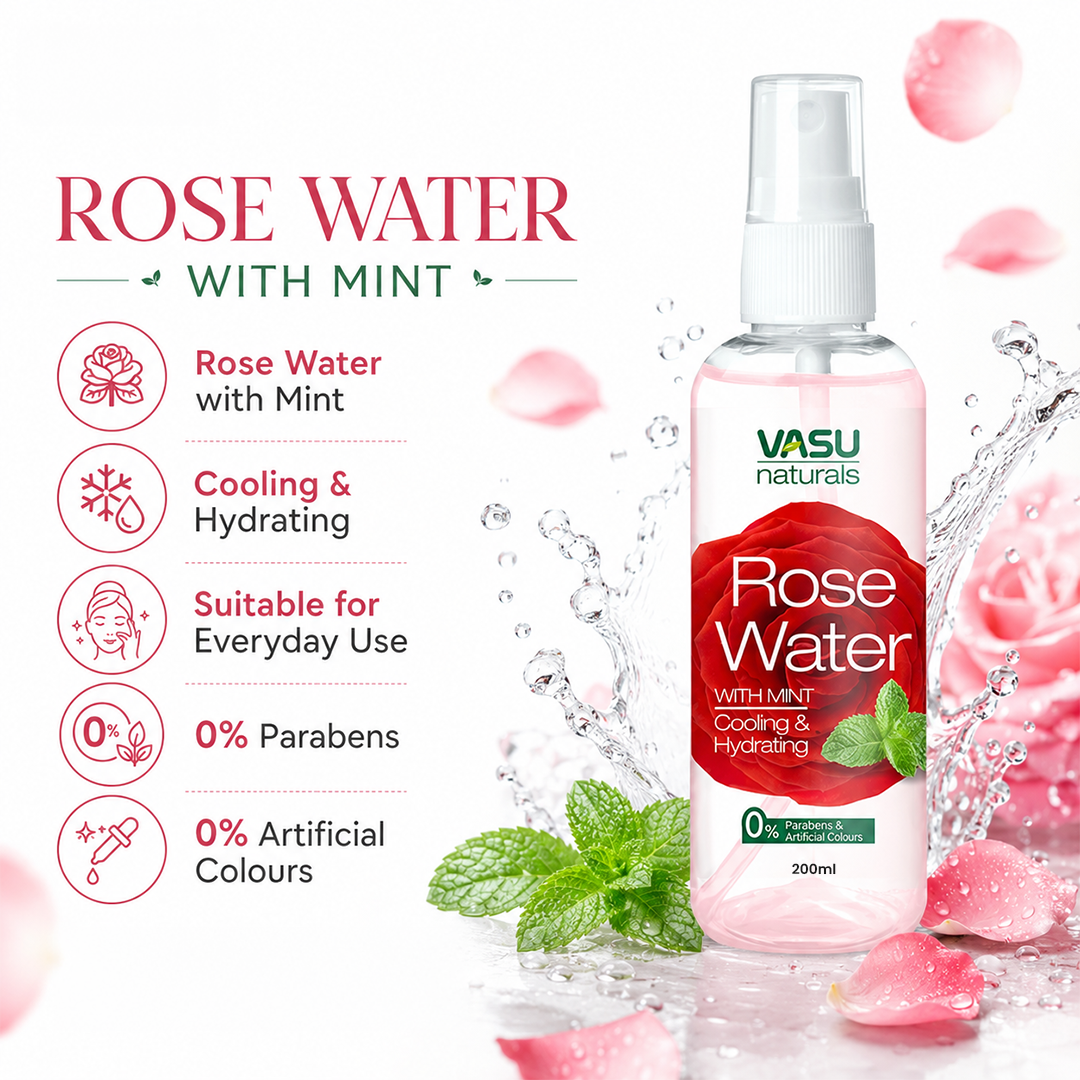 Vasu Naturals Rose Water - 200ml