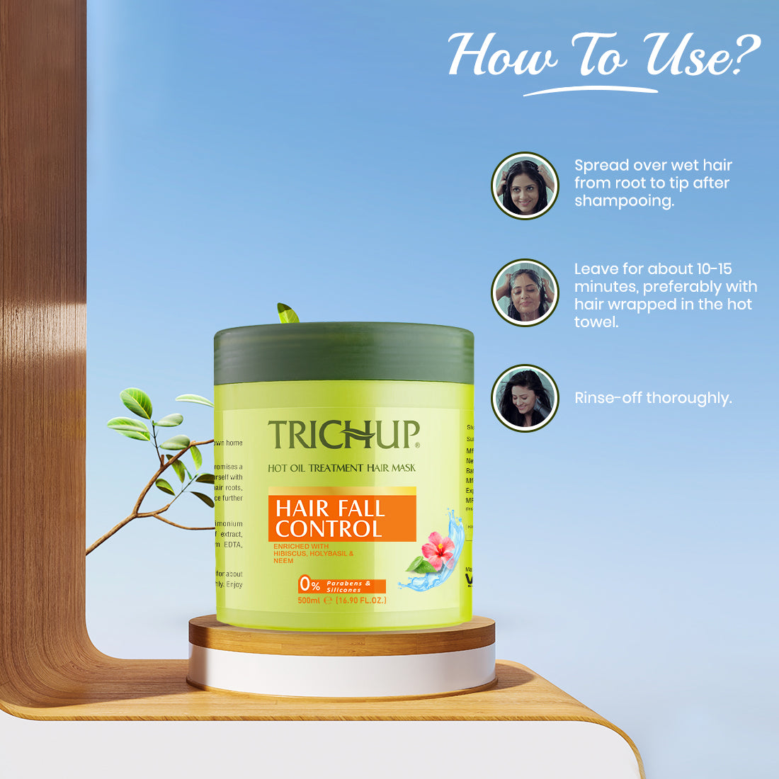 Trichup Hair Fall Control Hair Mask with Aloe Vera Gel