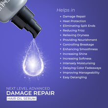 Load image into Gallery viewer, Trichup Pro Damage Repair & Instant Smoothing Hair Care Kit for Dry Frizzy Hair (Set of 3)- Shampoo 300 ml + Hair Oil Serum 100 ml + Hair Mask 200 ml