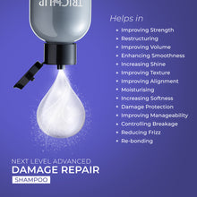 Load image into Gallery viewer, Trichup Pro Damage Repair & Instant Smoothing Hair Care Kit for Dry Frizzy Hair (Set of 3)- Shampoo 300 ml + Hair Oil Serum 100 ml + Hair Mask 200 ml