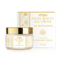 Load image into Gallery viewer, Vasu Facial Beauty Gel Cream - Enriched with Kumkumadi Tailam - Age Revitalizing - Reduce Hyperpigmentation & Age Spots - Novel Gelling Technology - Specially Formulated For Oily & Acne-prone Skin