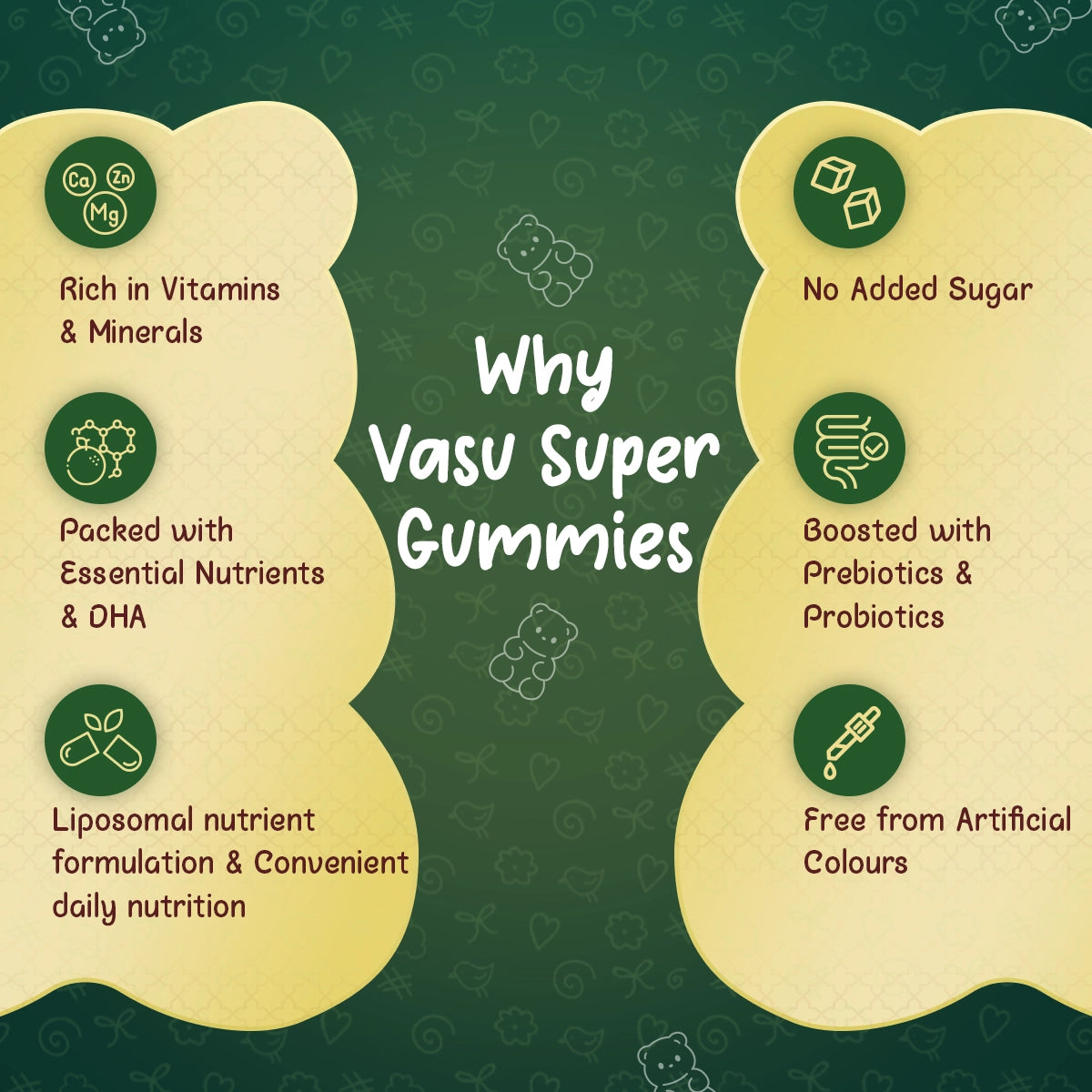 Vasu Swarna Naari Drops (50ml) + Super Gummies (60 Gummies) Combo Pack