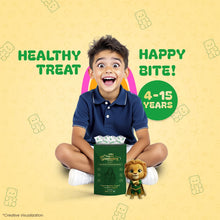 Load image into Gallery viewer, Vasu Super Gummies For Kids – Supports Immunity, Energy & Overall Development – Natural Strawberry (30 Gummies) – Made with Kesar, Moringa, Brahmi & Shankhpushpi