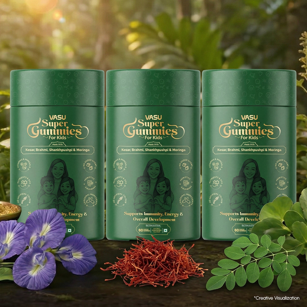 Vasu Super Gummies For Kids (Pack of 3 x 60 Gummies)