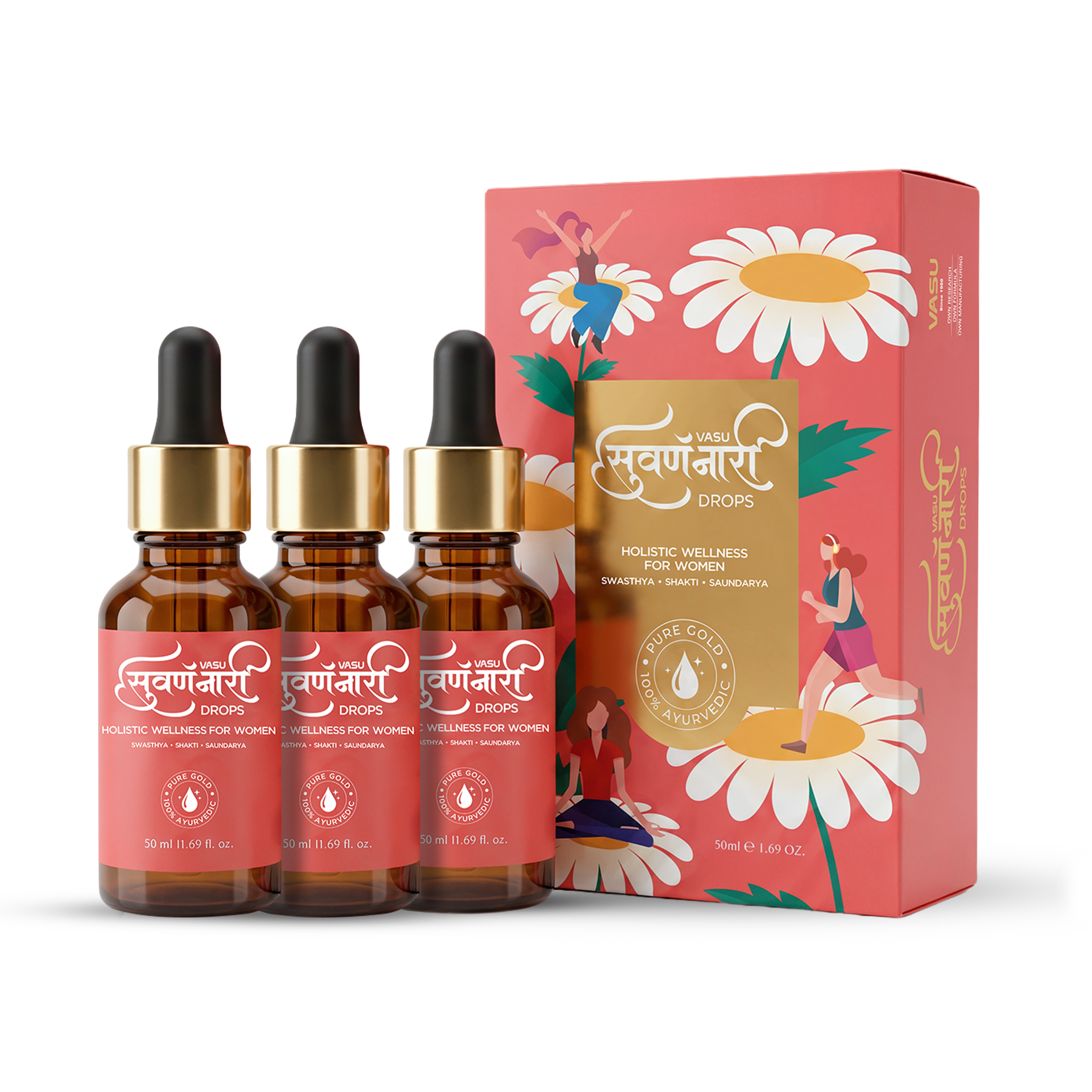Vasu Swarna Naari Drops (Pack of 3 x 50ml)