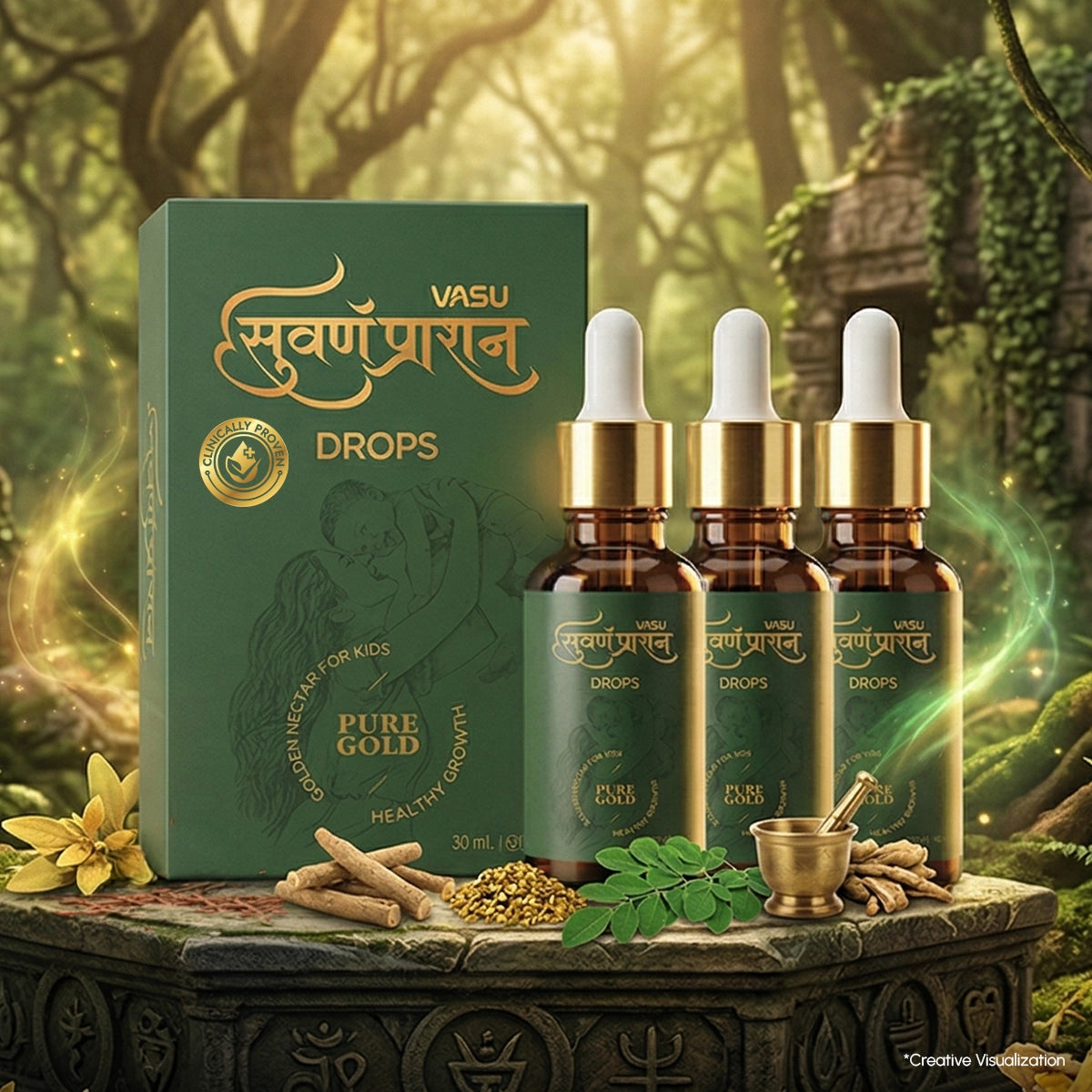 VASU Swarnaprashan Drop For Kids (Pack of 3 x 30ml)