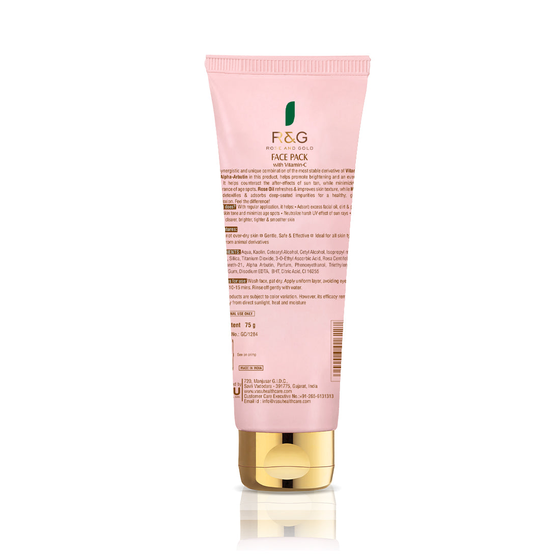 R&G Face Pack For Skin Brightening - Enriched with Vitamin C & Alpha Arbutin - Neutralizes Harsh UV Effect of Sun Rays - Helps to Even Skin Tone & Minimize Age Spots - VasuStore