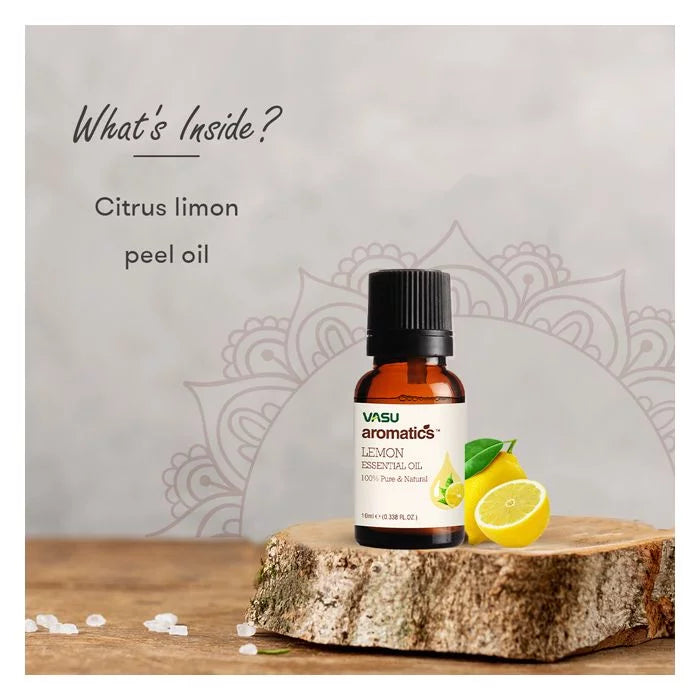 Vasu Aromatics Lemon Essential Oil - VasuStore