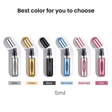 Load image into Gallery viewer, Perfume Refill Bottle (Rose Gold) - Refillable Perfume Atomizer Spray Portable Travel Size Bottles Accessories - Perfume Refill Travel Friendly Spray Bottle - VasuStore
