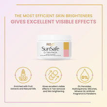 Load image into Gallery viewer, R&G SunSafe SPF 50 Sunscreen & D-Tan Pack Combo | Broad Spectrum PA+++ with Tan Removal | Protection Against UVA-UVB Rays | Helps in Minimize Age spots