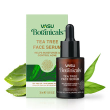 Load image into Gallery viewer, Vasu Botanicals Tea Tree Body Scrub &amp; Face Serum For Acne &amp; Pimple - Helps to Control Acne and Fight Pimple Causing Germs - Prevent Breakouts &amp; Blemishes - VasuStore
