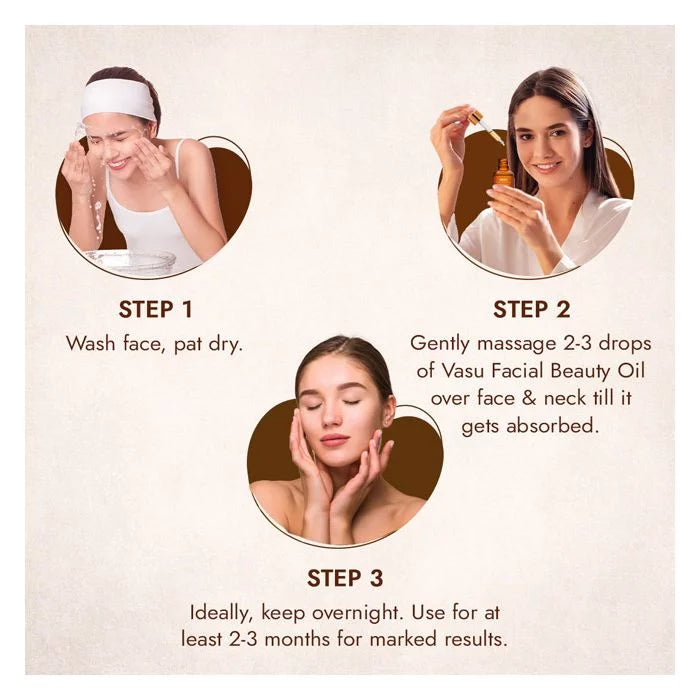 Vasu Facial Beauty Oil with Aloe Vera Gel - Enriched with Kumkumadi Tailam and Aloe Vera - Age Revitalizing - Reduce Hyperpigmentation & Age Spots - Gives Natural Glow to Your Face - VasuStore