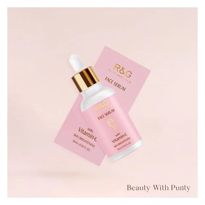 R&G Vitamin C Face Serum for Skin Brightening - Help Reduce Fine Lines, Wrinkles, Dark Spots, Evens Skin Tone and Promotes Visibly Radiant, Smoother & Healthier Looking Skin - VasuStore
