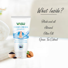 Load image into Gallery viewer, Vasu Naturals Hand &amp; Foot Cream - Enriched with Green Tea, Black Seed, Almond &amp; Olive Oil - Soothes &amp; Moisturizes Your Dry &amp; Rough Feet &amp; Hand and Promotes Healthy Skin - VasuStore
