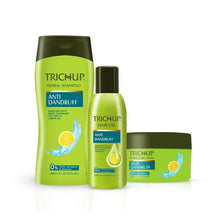 Load image into Gallery viewer, Trichup Anti-Dandruff Shampoo, Oil & Cream Kit - Enriched with Neem, Rosemary & Tea Tree - Together Protect Scalp Skin From Dandruff & Restore Normal Health of Your Scalp - VasuStore