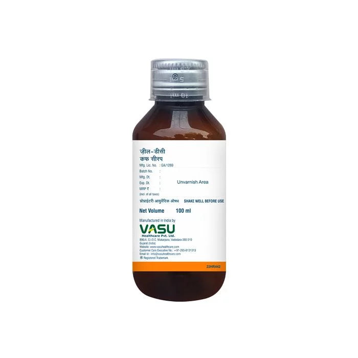 Vasu Zeal DC Cough Syrup - Sugar Free - VasuStore