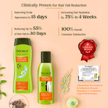 Load image into Gallery viewer, Trichup Hair Fall Control Oil(200ml) &amp; Shampoo(400ml) - Enriched with Amla &amp; Bhringraj - Helps to Reduce Hair Fall , Strengthens Your Hair Follicles &amp; Keeps Hair Healthy
