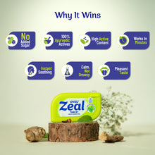 Load image into Gallery viewer, VASU Zeal Tablet - Ayurvedic Mouth Dissolving Tablets For Sore Throat Relief (Pack of 12)

