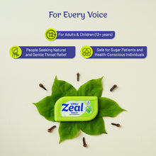 Load image into Gallery viewer, VASU Zeal Tablet - Ayurvedic Mouth Dissolving Tablets For Sore Throat Relief (Pack of 12)
