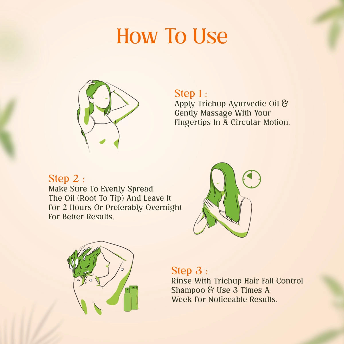 Trichup Hair Fall Control Oil 200ml & Shampoo 400ml