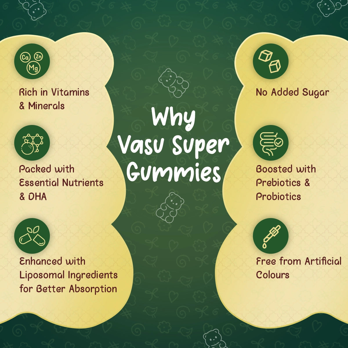 Vasu Super Gummies For Kids (Pack of 2 x 60 Gummies)