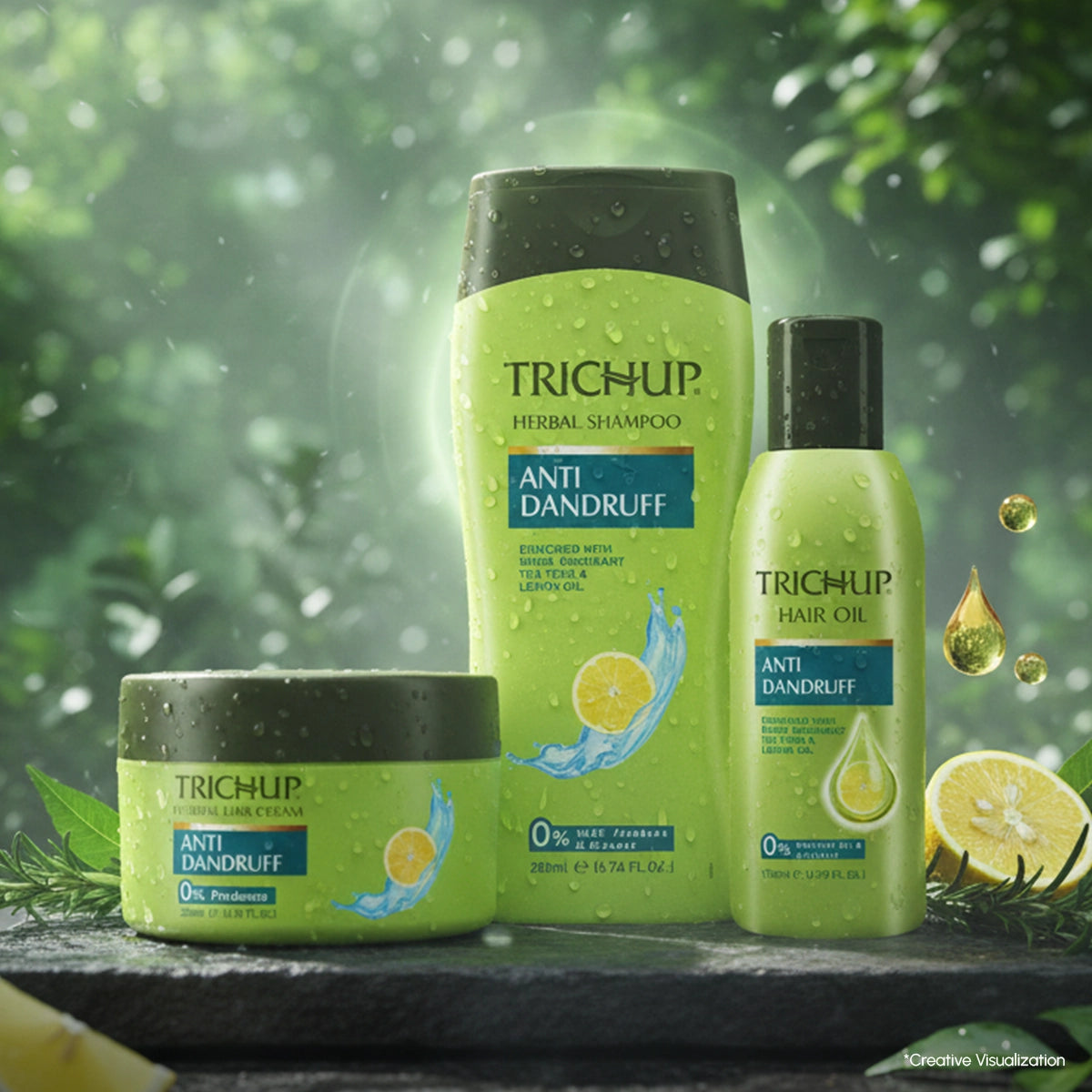Trichup Anti-Dandruff Oil, Shampoo & Cream Kit