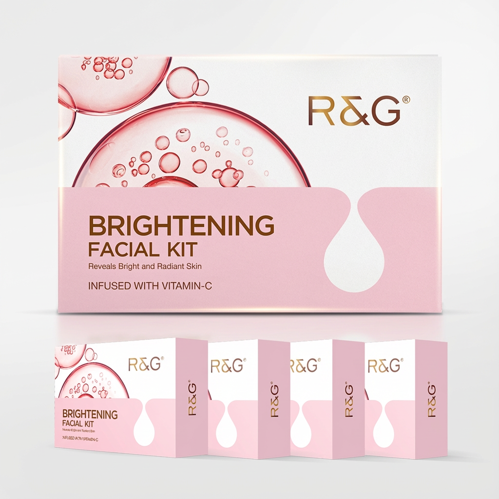 R&G Skin Brightening Facial Kit with Vitamin C (Pack of 4 x 40ml)