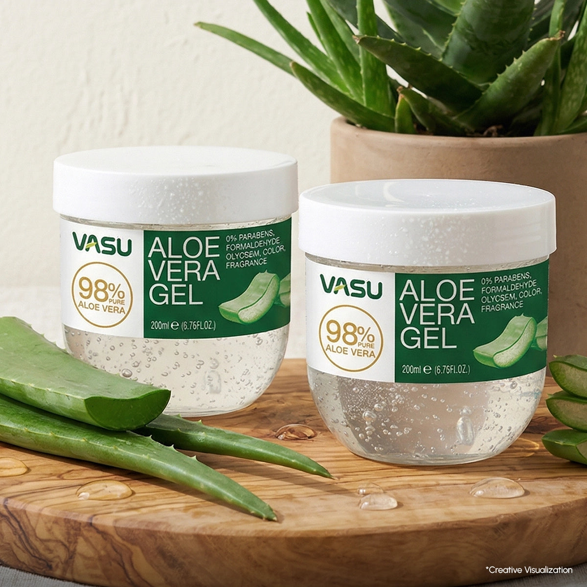 Vasu Aloe Vera Gel 200ml – (Pack of 2)