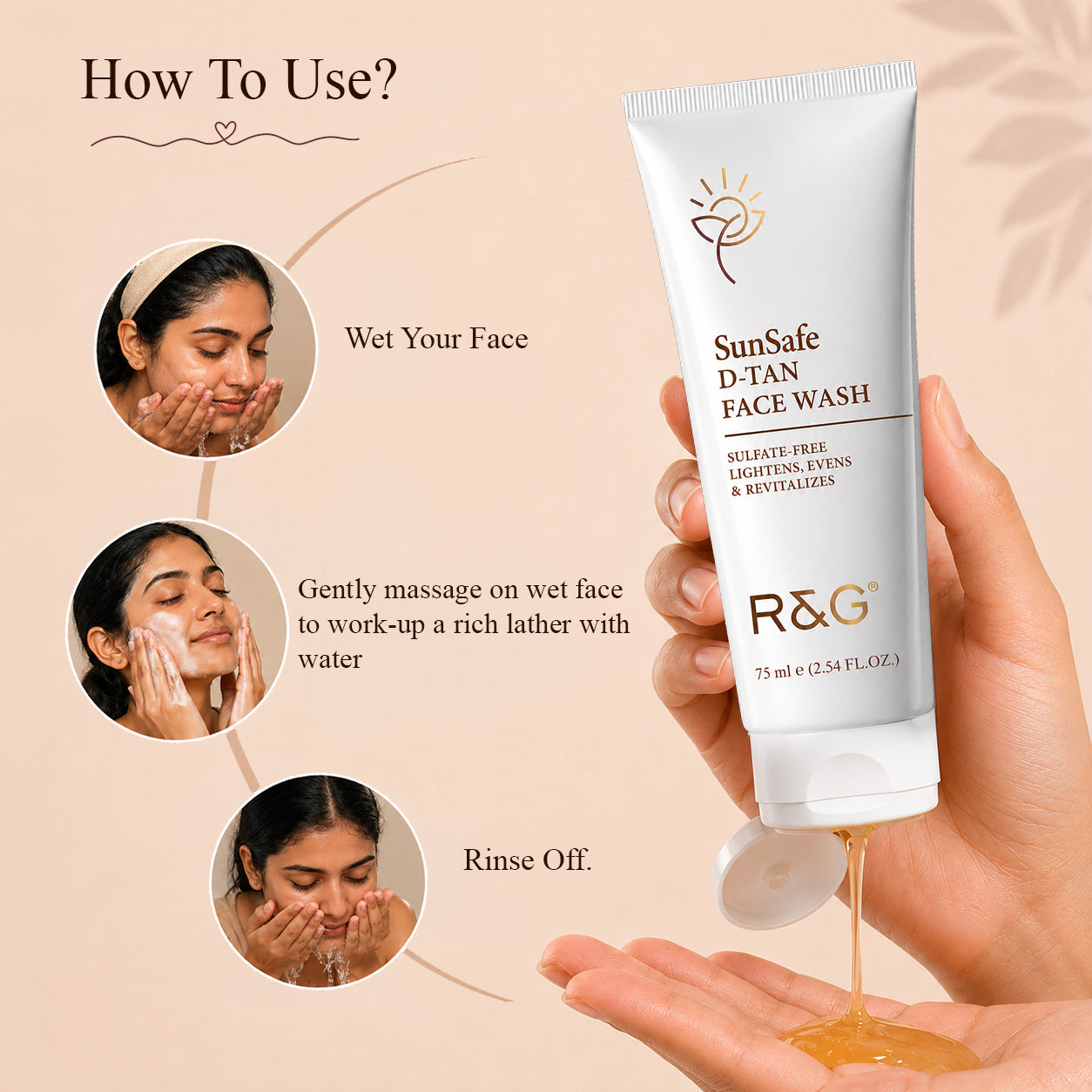 R&G SunSafe D Tan Face Wash For Women & Men