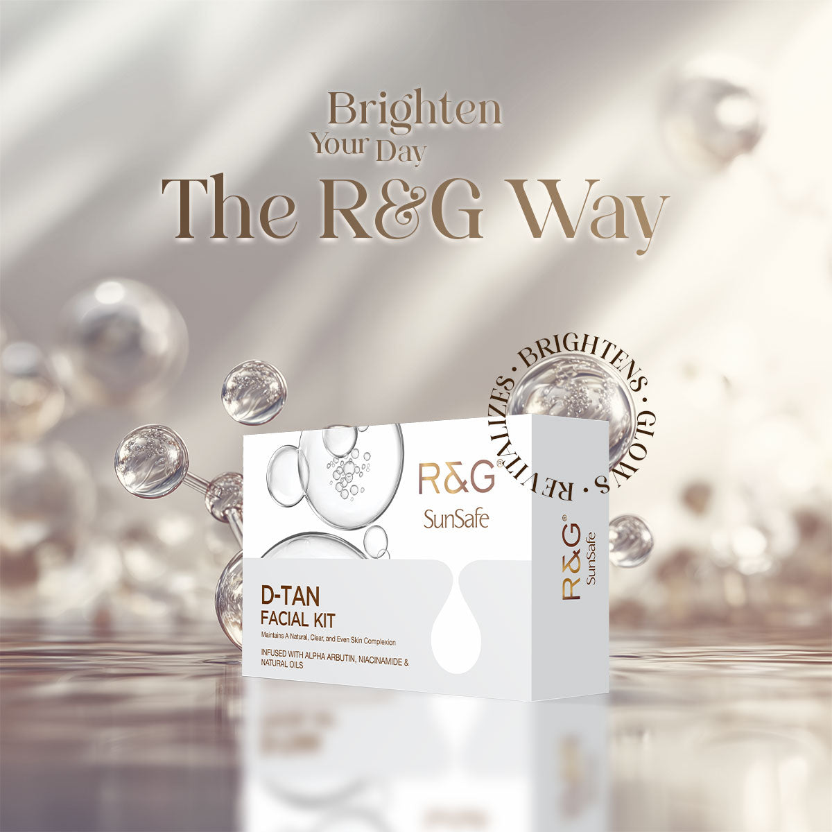 R&G SunSafe D-TAN Mini Facial Kit - 40ml