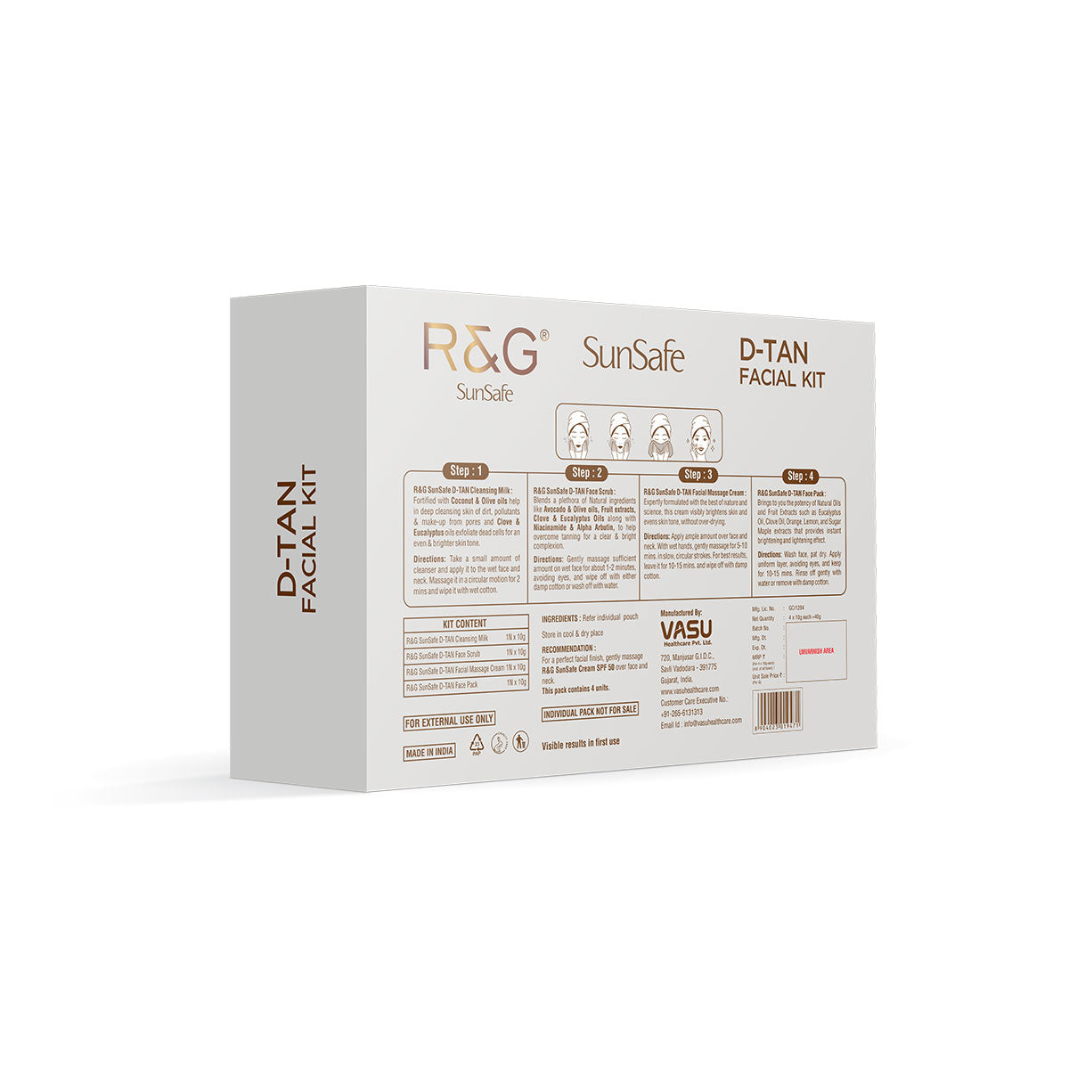 R&G SunSafe D-TAN Mini Facial Kit - 40ml