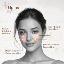 Load image into Gallery viewer, R&amp;G Gold Facial Kit  For Women - Revitalizes Skin with a Golden Glow - Infused with 100% 24K Gold* - 40g
