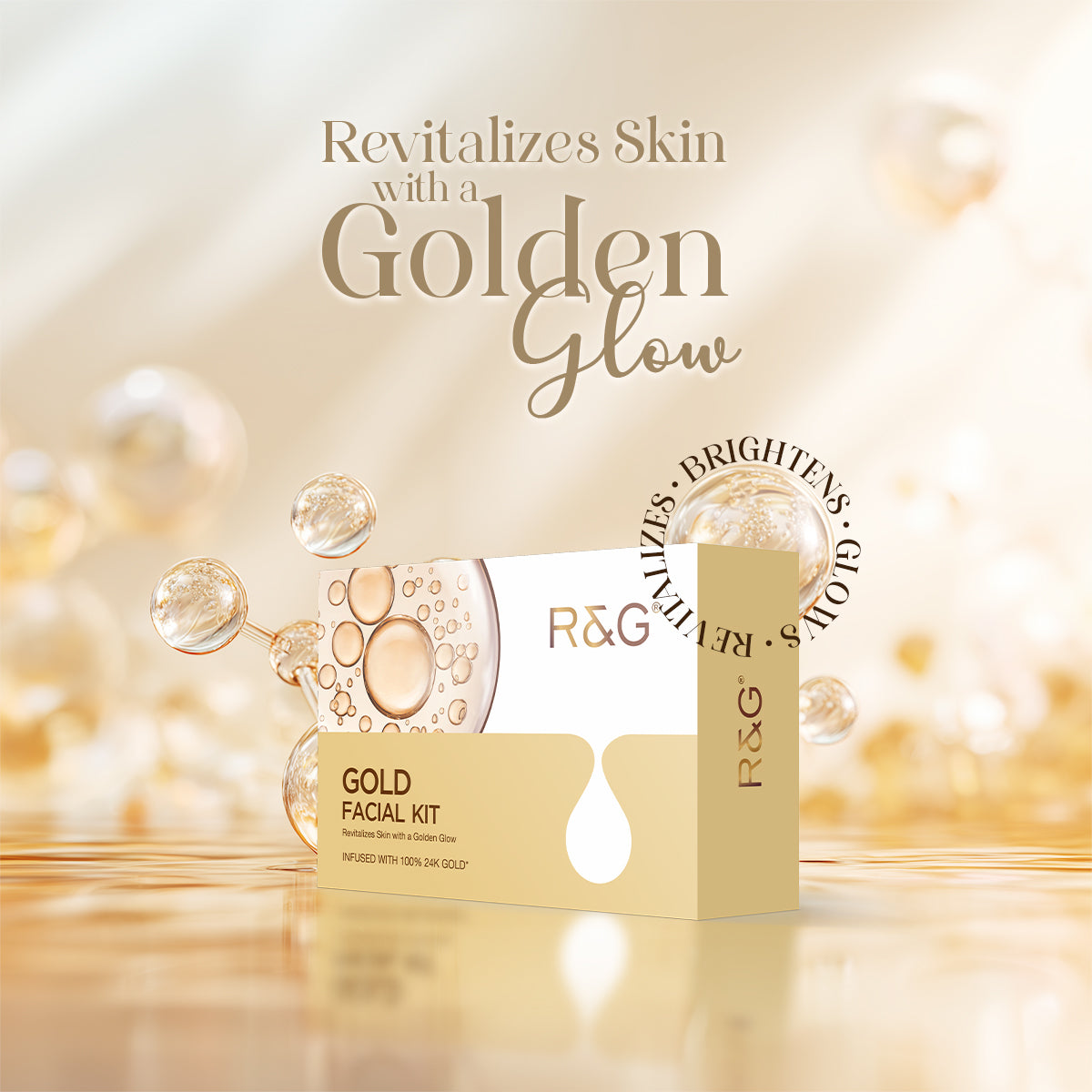 R&G Gold Mini Facial Kit with 24K Gold - 40ml