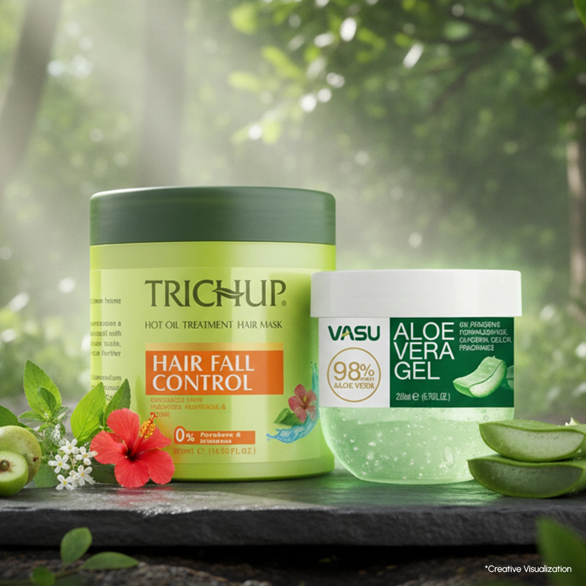 aloe vera hair fall Trichup Hair Fall Control Hair Mask with Aloe Vera Gel Kit