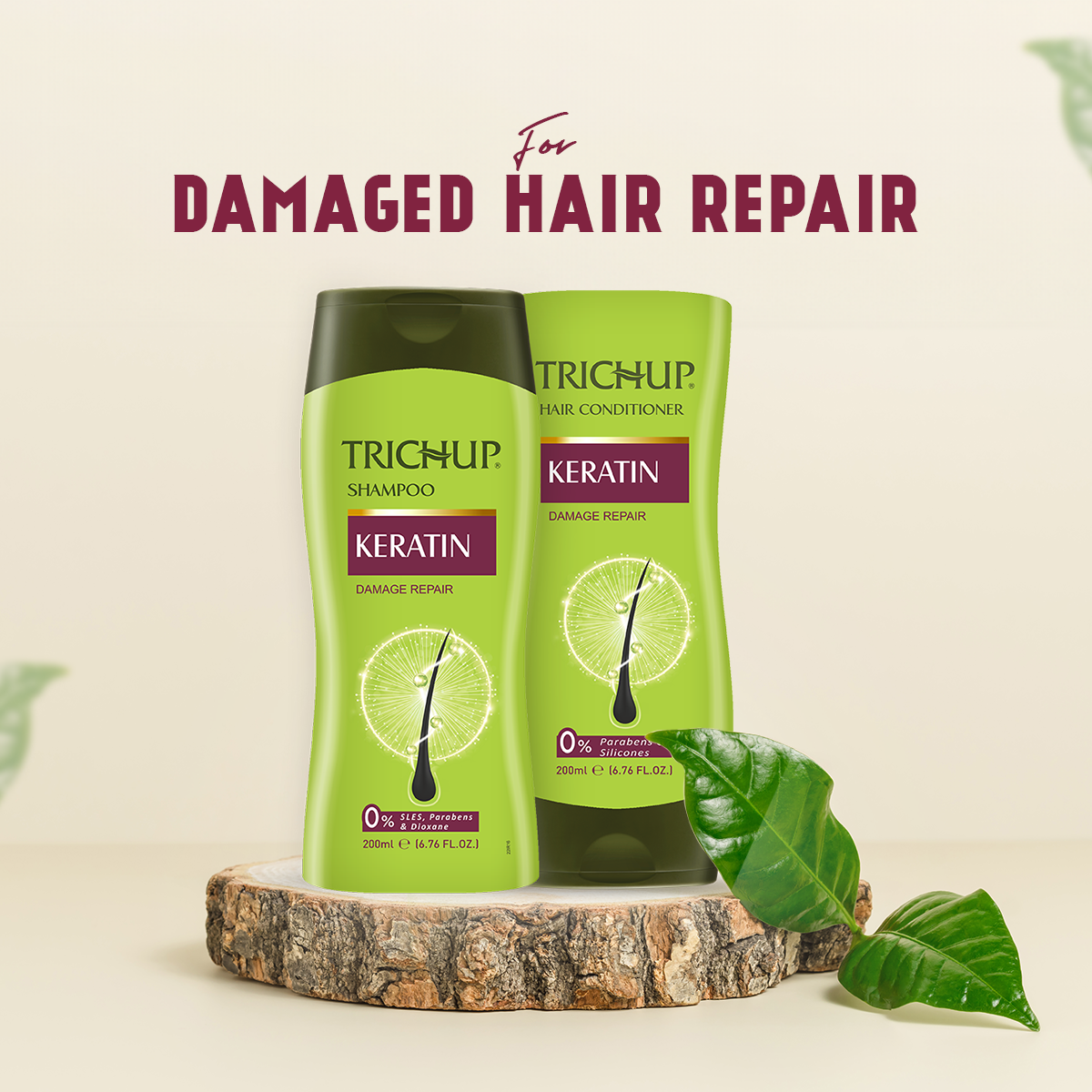 Trichup Keratin Hair Shampoo & Conditioner Combo