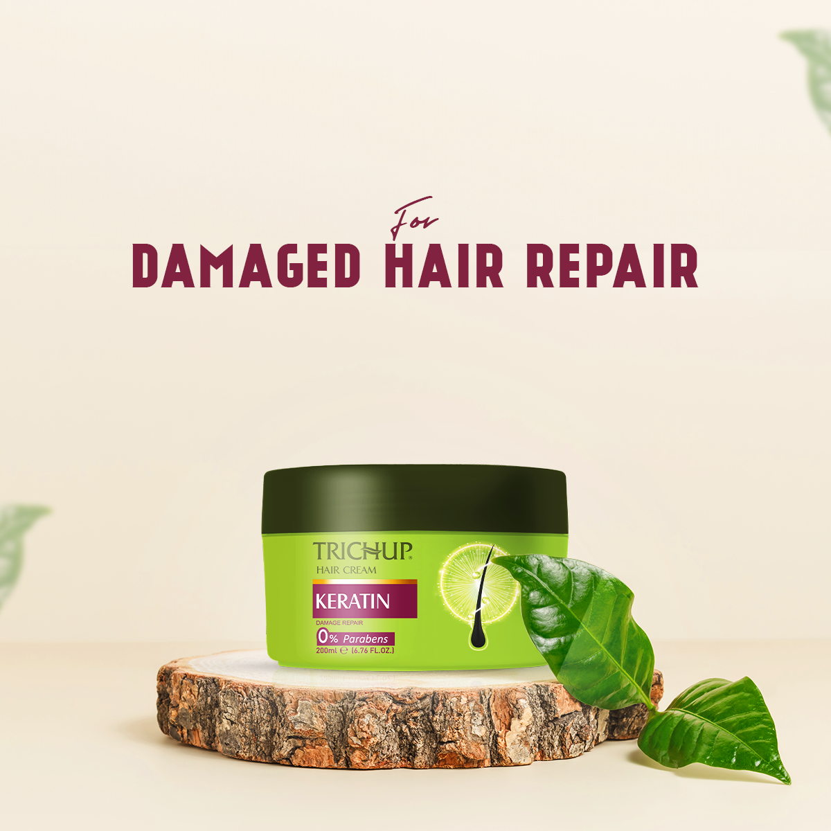 Trichup Keratin Damaged Hair Repair Cream