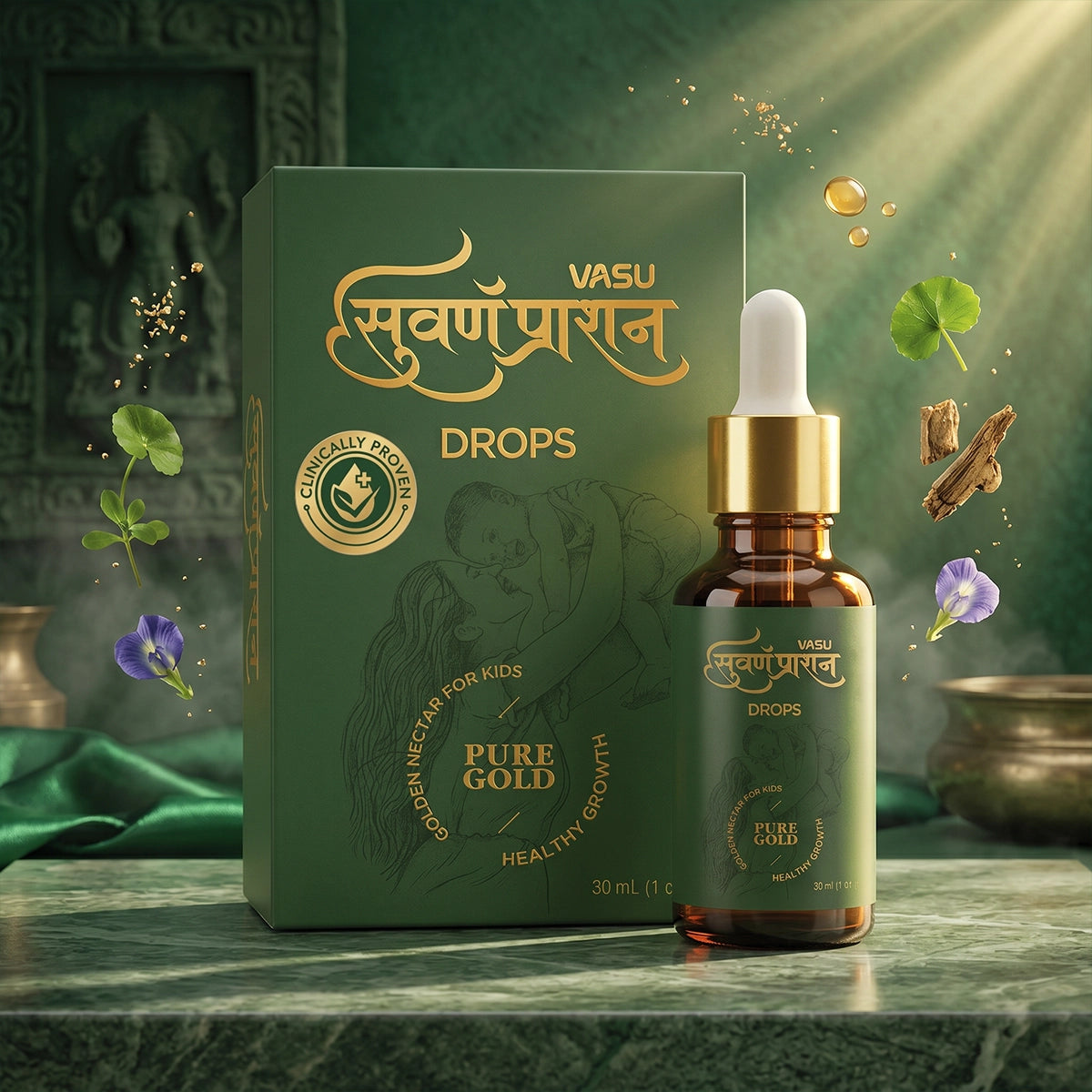 Vasu Swarnaprashan Drop For Kids - 30ml (0-16 Years)