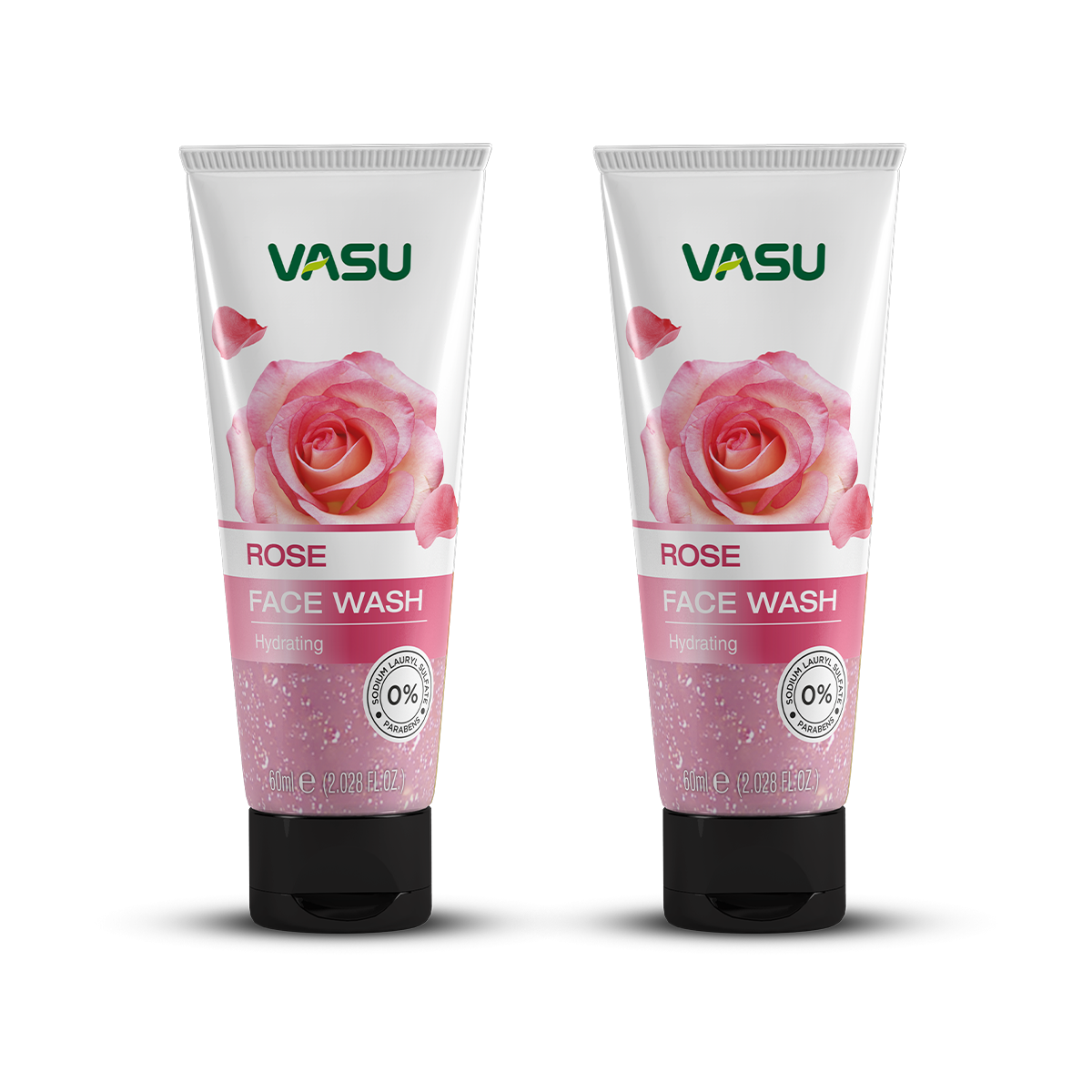 Vasu Rose Face Wash - Hydrating - 60ml (Pack of 2)