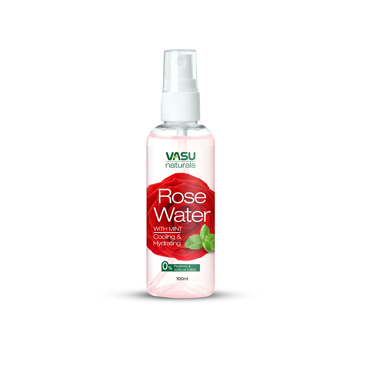 Vasu Naturals Rose Water - Enriched with Rose & Menthol - Natural Hydrator & Rejuvenator - Instantly Moisturize, Revitalize & Helps to Recover Tired Skin - Pack of 3