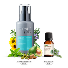 Load image into Gallery viewer, Trichup Pro Hair Growth Oil Combo – Scalp Nourishing Hair Oil with 100% Natural Rosemary Oil for Improving Scalp Circulation &amp; Faster Hair Growth

