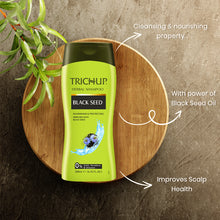 Load image into Gallery viewer, Trichup Black Seed Herbal Shampoo - Prevent Premature Greying of Your Hair - Gently Cleanses, Nourishes, Strengthen &amp; Preserve Elasticity to Promote Healthy Hair - 200ml (Pack of 2)
